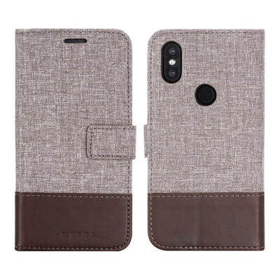 

Goowiiz Phone Case For Xiaomi Mi MixMix 2Mix 2sMax 2 Fashion Canvas Leather Wallet Full package flip Holder Stand