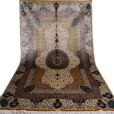 

FangCun 6x9 Persian-style hand-knotted silk carpetuse for office or living roomwe produced carpets for Xiaomi company