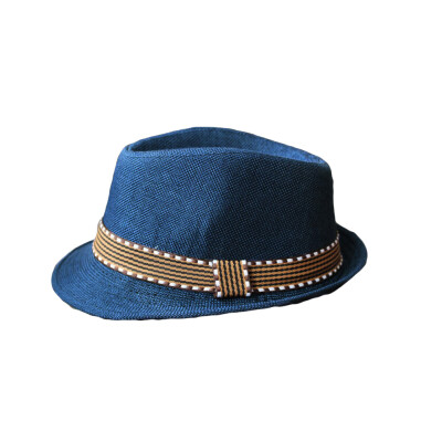 

New Fashion Kids Boy Girl Unisex Fedora Hat Contrast Trim Cool Jazz Hat Trilby Cap Chapeau