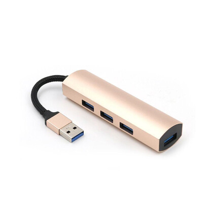 

High Speed 4 Ports USB30 HUB Multi-port Interface Extension Adapter Compatible for Computer Tablet Mobile Phone