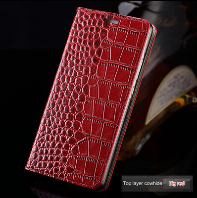 

Leather flip phone case for iphone 6 6s 7 8 Plus X Xs Max series luxury Crocodile plain cover flip for 6p 7p 8p Xr case
