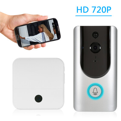 

HD 720P WiFi Smart Wireless Security Doorbell Smart Visual Intercom Recording Video Door Phone Night Vision Mobile Cruise Remote M