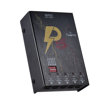 

Caline P5 Guitar Effect Power Supply Station 5 Isolated DC 9V 12V 18V Outputs with Short Circuit Protection