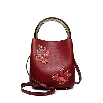 

SUWERER Brand women Genuine Leather bags for women 2019 new luxury handbags women bags designer dimensional Embossed bag