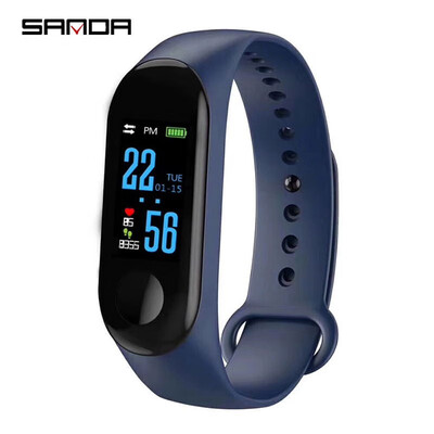 

Smart Bracelet M3 C Heart Rate Blood Pressure Monitor Pulse Wristband Fitness OLED Tracker Watch For Iphone Xiaomi PK mi band 3