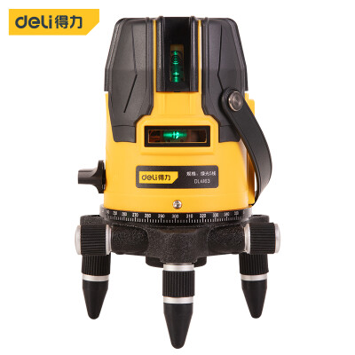 

Deli deli green light level laser 5 line infrared level glare line caster DL4163