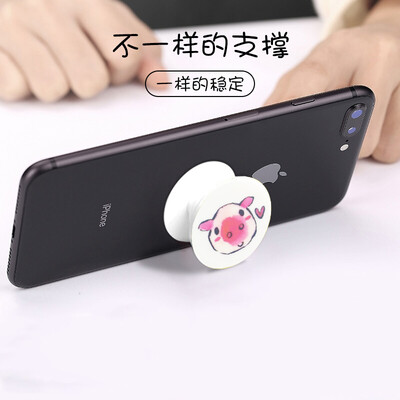 

Two Strath STRYFER mobile phone holder retractable mobile phone balloon bracket vibrating artifact creative anti-fall flat ring buckle accessories - pig