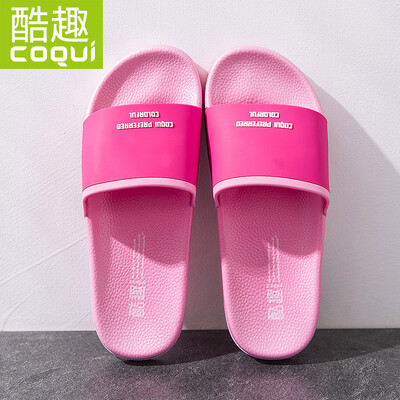 

Cool Coqui couple home bathroom light soft soft non-slip bath casual slippers womens pink 40 CQ6128