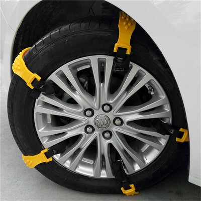 

10pcs Universal Car Anti-skid Chains Tire Snow Chains Wheel Tyre Chain Anti Skid Outdoor Off Road Winter 145-295mm Beef Tendon