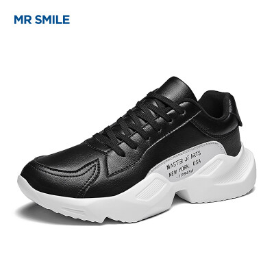 

Mr Smile MR SMILE British Korean version of the trend of wild fashion casual net red sports non-slip mens shoes black 41