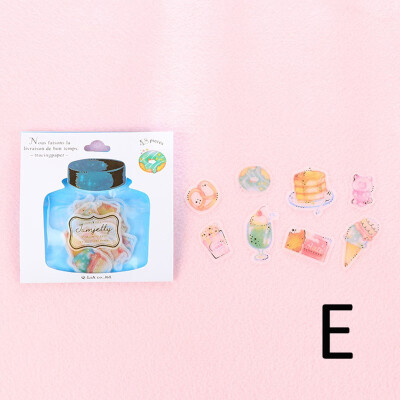 

48Pcslot PVC Mohamm Drifting Bottles Diary Journal Stickers Flakes Scrapbooking Japanese Stationery Teacher School Supplies