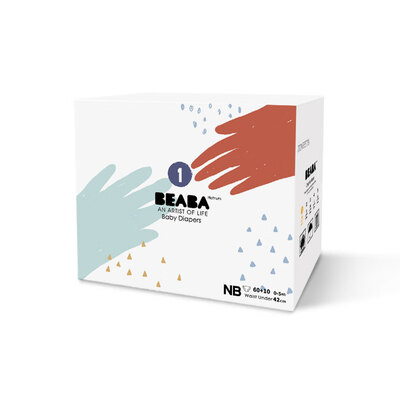 

BEBA Baby Series Baby Diapers  Code Gift Box Plus 10020 Pieces 4-8kg