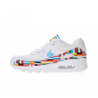 

Original New Arrival Authentic Nike Air Max 90 NIC QS International Flag Mens Running Shoes Sport Outdoor Sneakers AO5119-100