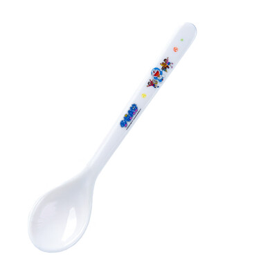 

Wuhe WUHE Doraemon long handle childrens milk thistle cute cartoon shatter-resistant baby food supplement tableware DL-908