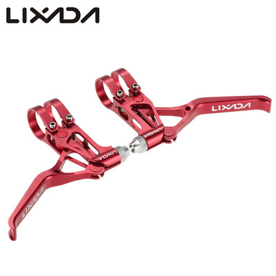 

Lixada Bicycle CNC Aluminum Brake Lever MTB Mountain Bike 3 Fingers Mechanical Brake Levers 1 Pair