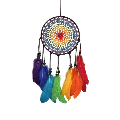 

Color mixed Handmade Dream Catchers Hand Made Wall Hanging Decoration Ornament Craft Gifts Colorful