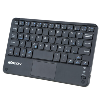 

KKmoon 59 Keys Ultra Slim Thin Mini Bluetooth Keyboard with Touch Pad Panel for Android for Windows PC Tablet Smartphone