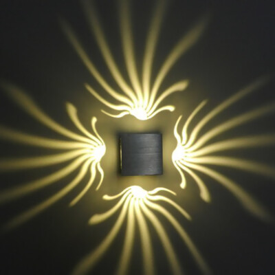 

AC 85 - 265V 3W 100LM Pteris LED Wall Lamp Bedroom Decorate Night Light