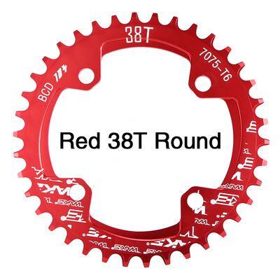 

Bike Narrow Wide Chainring Crankset Single Chain Ring Bike Round Oval Chainrings BCD 104MM 32T 34T 36T 38T