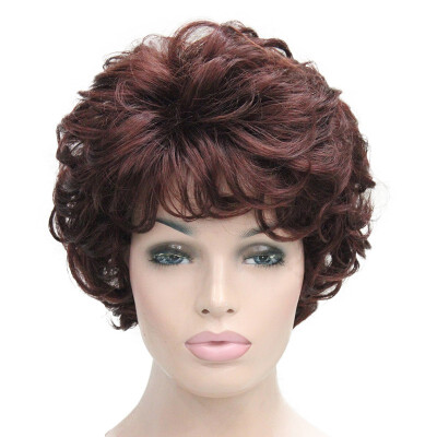 

Strong Beauty Ladies Wigs Short Wavy Golden Blonde Hair For Women Synthetic Capless Full Wig 12 Colors