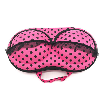 

Colorful Pattern Underwear Storage Box Portable Bra Bag with Mesh&Handle for Travel Fitness