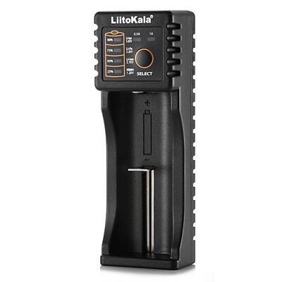 

LiitoKala Lii - 100B 05A 1A Li-ion Ni-MH Li-Fe Single Slot Battery Charger with USB for A AA AAA 18650