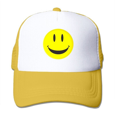 

Fdreattyuny Be Happy Smiley Face Fashion Baseball Cap for Men&Women Adjustable Mesh Trucker Hat