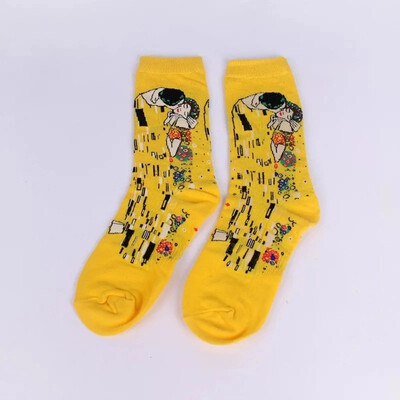 

Aa-shop Men Women Art Color Mid tube Socks