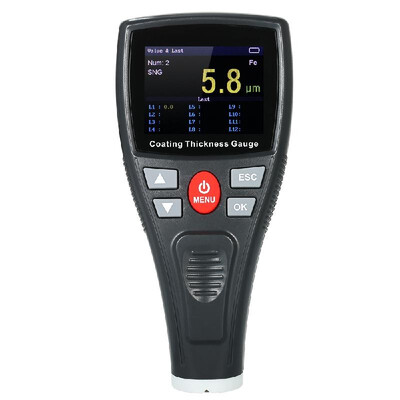 

Digital Paint Coating Thickness Gauge Handheld Coatings Thickness Tester with Color LCD Fe Probe Car Detector Automotive Coating R