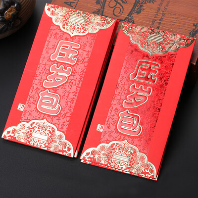 

Dayong laser bronzing age pack embossed bronzing thickening classic wedding birthday red envelope New Year full moon red envelope is sealed
