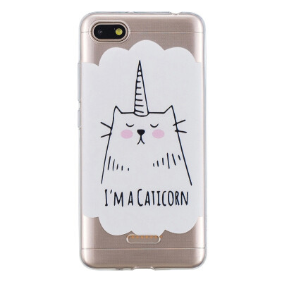 

MOONCASE Millet Red Rice 6A High Translucent TPU-Unicorn Cat