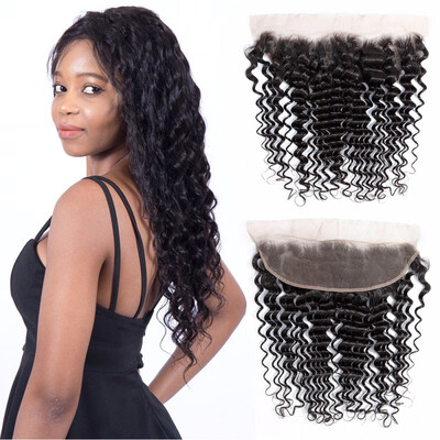 

Nami Hair Brazilian Remy Hair Deep Wave 13x4 Lace Frontal Closure Free Part Ear To Ear 100 Human Hair Closure