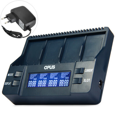 

Opus BT - C900 Digital 4 Slots LCD 9V Li-ion NiMh Batteries Charger - EU Plug