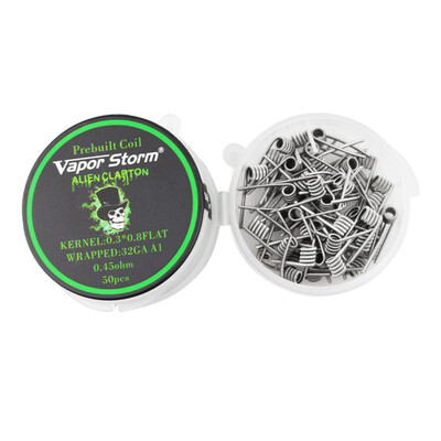 

50 Pieces Vapor Storm A1 Heating Wire Coil RDA Coil Alien Clapton Coils Prebuilt Wrap Wires Alien Mix Twisted