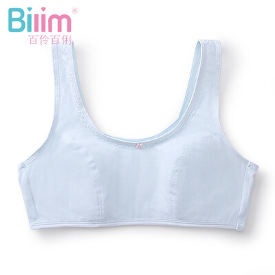 

Hundreds of girls&girls bra development period without steel ring girls underwear vest tube top student children bra 1388 1388 light blue 85A