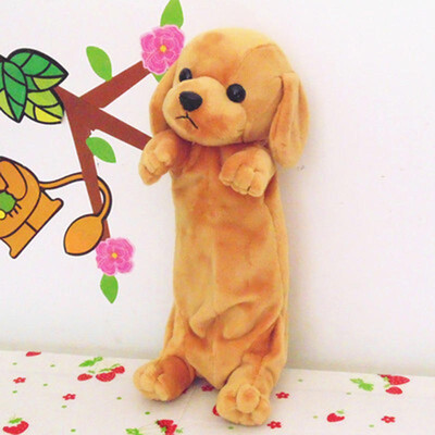 

Pencil bag cute dog plush pencil pouch kawaii pen bag pencil case makeup bag