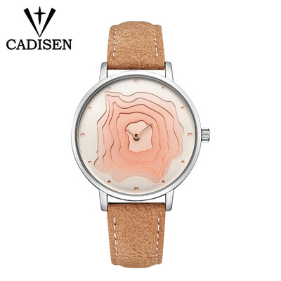 

CADISEN C2030 Simple Women Watch PU Leather Strap Quartz Movement Watch Waterproof Casual Clock Wristwatch for Female