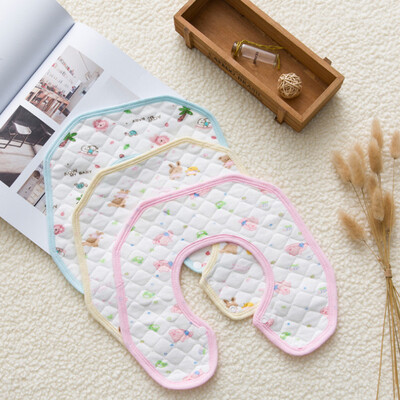 

3 stuks Pasgeboren Baby Bib Waterdicht Voor Kids Meisjes Jongens Bib Katoen Absorberende Bib Drukknoop Draaibaar