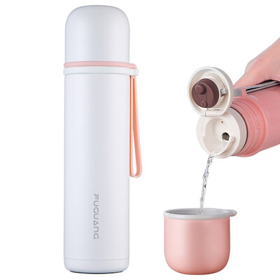 

Fuguang Xinghai series outdoor sports mug cold insulation pot men&women bullets portable vacuum stainless steel 316 water cup 500ML coconut milk white WFZ6003-500