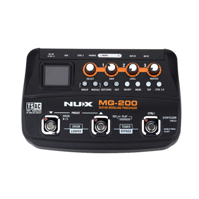 

NUX MG-200 Guitar Modeling Processor Guitar Multi-effects Processor with 55 Effect Models