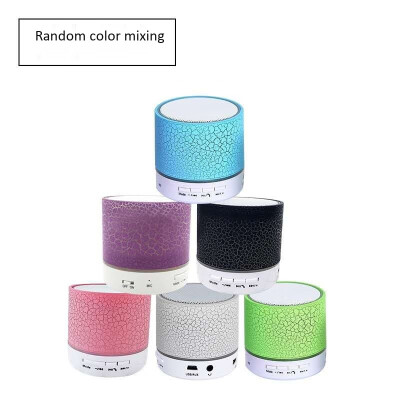 

Bluetooth speaker USB card phone computer small steel gun mini subwoofer wireless led light emitting small audio