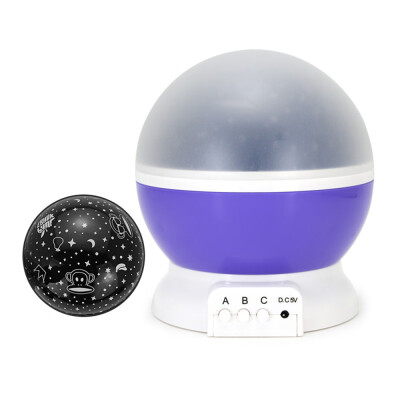 

Romantic Starry Sky Projector Light Bedroom Baby Sleeping Nightlight with Music Rechargeable Rotating Dreamlike Stars Moon Project