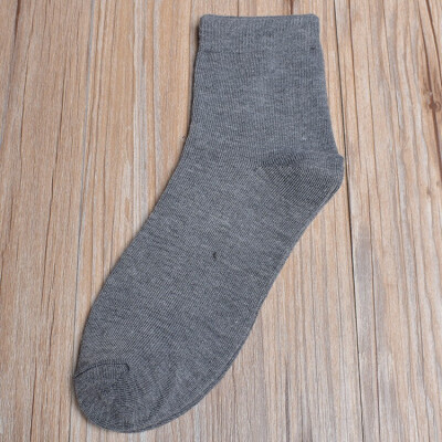 

Four seasons mens solid color tube socks casual business mens socks breathable cotton socks NOTEPacking 5 pairs or 1 pair