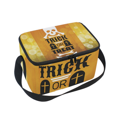 

ALAZA Lunch Box Insulated Lunch Bag Large Cooler Halloween Party Poster Tote Bag