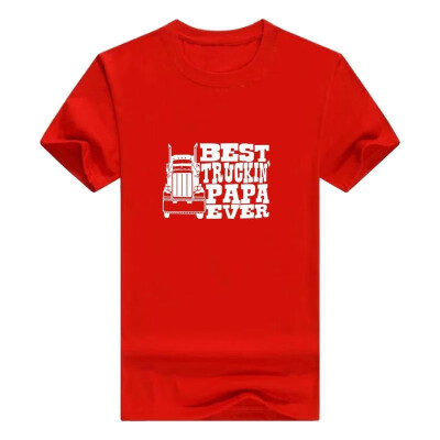

Fathers Day Gift For Grandpa Best Truckin Papa Ever Truck Driver Men t-Shirt