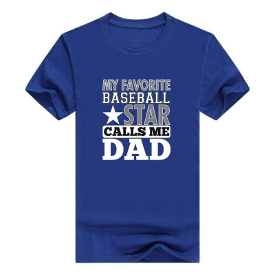 

Favorite Baseball Star Calls Me Dad Men T-Shirt