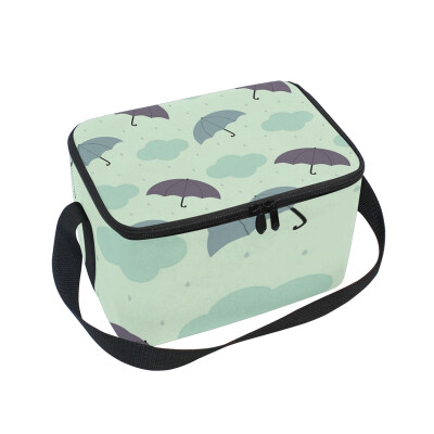 

ALAZA Insulated Lunch Box Unbrella Cloud Lunch Bag for Men Women Portable Tote Bag Cooler Bag