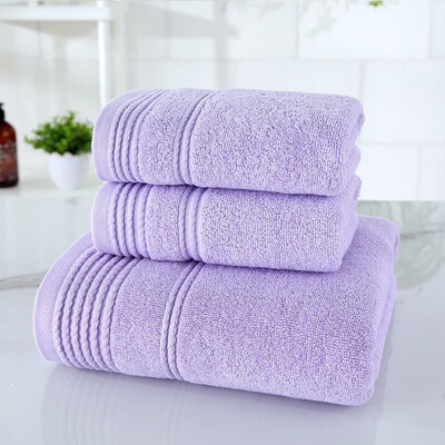 

NeillieN Cotton towel bath towel three sets adult gift towel loop towel faceclothwashcloth washragturkish towel