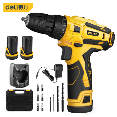 

Deli deli 108V double lithium electric drill 181 gear charging drill electric drill electric screwdriver electric screwdriver charging batch DL6262