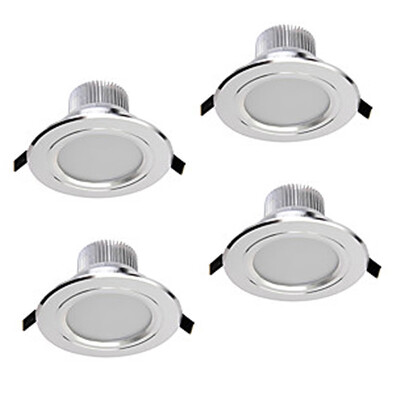 

Zdm 4pcs 5W 400-450LM Dimmable Led Downlights Warm WhiteCool WhiteNatural White Ac110vAc220v